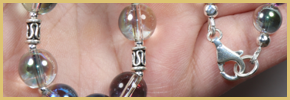 solid necklaces in silver 925 with stones
