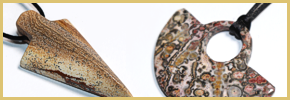 more stones with cord / chain