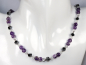 Preview: Amethyst, Bergkristall und Hämatit mit Silber 925