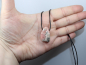 Preview: rhodochrosite with cord or silver 925