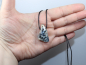 Preview: Dendritenachat mit Band oder Silber 925