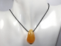 Preview: Orangencalcit mit Band oder Silber 925