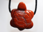 Preview: red jasper with cord or silver 925