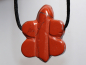 Preview: red jasper with cord or silver 925