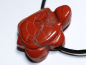 Preview: red jasper with cord or silver 925