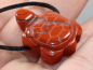 Preview: red jasper with cord or silver 925