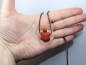 Preview: red jasper with cord or silver 925