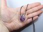 Preview: amethyst with cord or silver 925