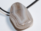 Preview: Botswana-Achat mit Band oder Silber 925