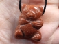 Preview: gold sandstone with cord or silver 925