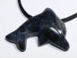Preview: dumortierite with cord or silver 925