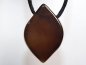 Preview: eye agate (sardonyx) with cord or silver 925
