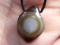 Preview: eye agate (sardonyx) with cord or silver 925