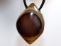 Preview: eye agate (sardonyx) with cord or silver 925