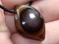 Preview: eye agate (sardonyx) with cord or silver 925