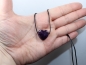 Preview: amethyst with cord or silver 925