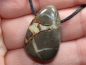 Preview: septaria with cord or silver 925