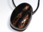 Preview: Lamellenobsidian mit Band oder Silber 925