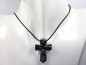 Preview: snowflake obsidian with cord or silver 925