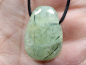 Preview: prehnite with epidote with cord or silver 925