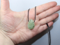 Preview: prehnite with epidote with cord or silver 925