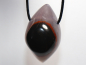 Preview: eye agate (sardonyx) with cord or silver 925