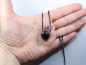 Preview: eye agate (sardonyx) with cord or silver 925