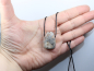 Preview: crazy lace agate with cord or silver 925