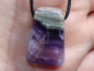 Preview: fluorite with cord or silver 925