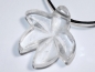 Preview: rock crystal with cord or silver 925