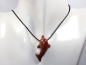 Preview: red jasper with cord or silver 925