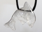 Preview: rock crystal with cord or silver 925