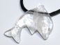 Preview: rock crystal with cord or silver 925