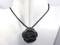 Preview: snowflake obsidian with cord or silver 925