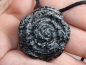 Preview: snowflake obsidian with cord or silver 925