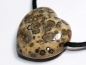 Preview: leopard rhyolite with cord or silver 925