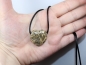 Preview: leopard rhyolite with cord or silver 925