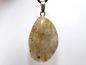 Preview: rutilated quartz with cord or silver 925