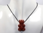 Preview: red jasper with cord or silver 925