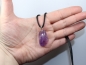 Preview: amethyst with cord or silver 925