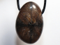 Preview: cross stone with cord or silver 925