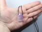 Preview: amethyst with cord or silver 925