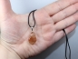 Preview: rutilated quartz with cord or silver 925