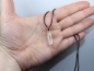 Preview: aquamarine with cord or silver 925
