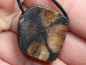 Preview: cross stone with cord or silver 925
