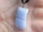 Preview: chalcedony with cord or silver 925
