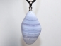 Preview: chalcedony with cord or silver 925