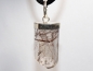 Preview: rutilated quartz with cord or silver 925