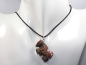 Preview: leopard rhyolite with cord or silver 925