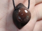 Preview: eye agate (sardonyx) with cord or silver 925